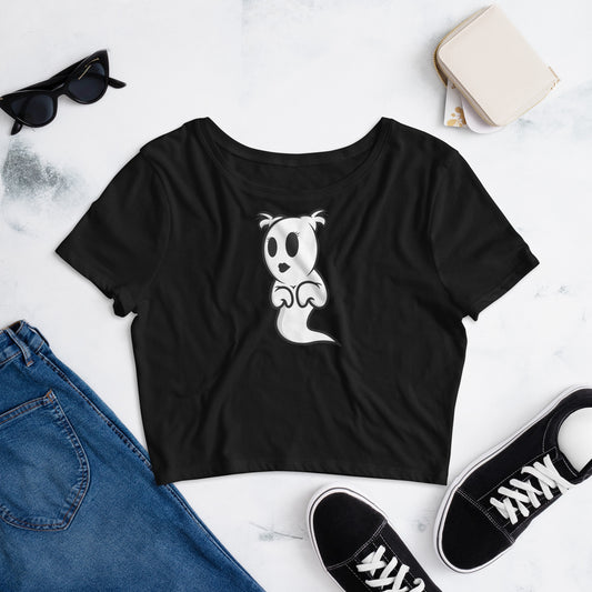 She So Ghostly Crop Tee